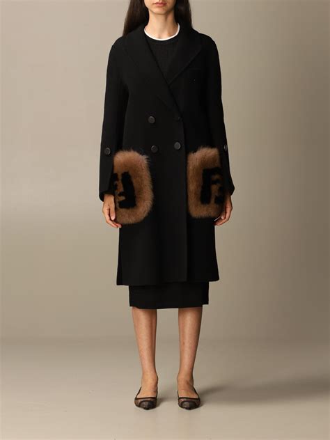 cappotti shearling fendi|Fendi Coats for Women .